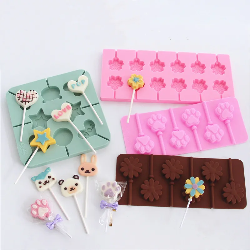 Силиконовые леденцы формы конфеты для леденцов украшения торта шоколада леденец