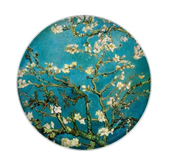 008 5pcs16mm20mm25mmVan Gogh картина Звездная ночь Винсента ручной работы фото стеклянный капельный стиль Кабошоны Ювелирные изделия Аксессуары - Цвет: 008