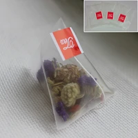 100pcslot nylon empty pyramid tea bag tea infuser new tea strainer teabags 5 56 8cm