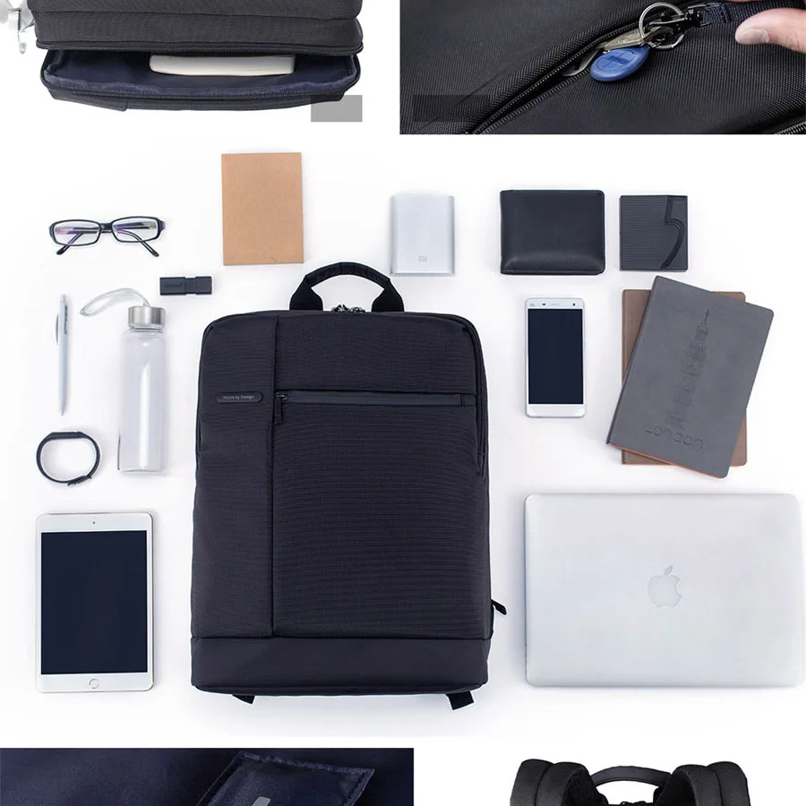Xiaomi Mi классический Бизнес рюкзаки 17L Ёмкость сумка Для мужчин Для женщин сумки студенты рюкзак для ноутбука для 15-дюймовый ноутбук Горячая Рюкзак