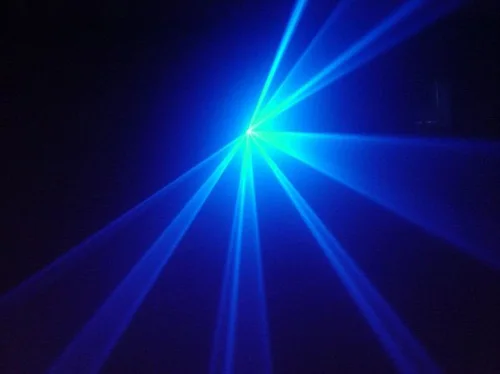 Фото Chims DMX512 контроль сцены Лазерное освещение синий сканер проектор красочный мощный яркий луч света 450 МВт канал вечеринка праздник №4