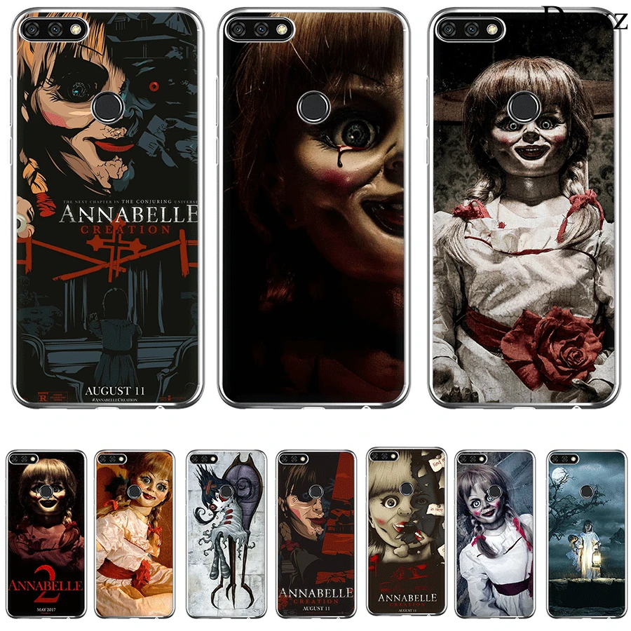 Чехол для телефона Annabelle Creation Horror Huawei Honor Note 6A 6C 7A 7X 7C Pro 8 9 10 Lite Play Shell|Чехлы-накладки|