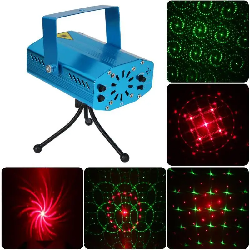 

LED Stage Projector Lamp Sound Control Starry Sky Party Decor Laser Lamp LED Stage Light Flashing Bar KTV Nightclub Decoration