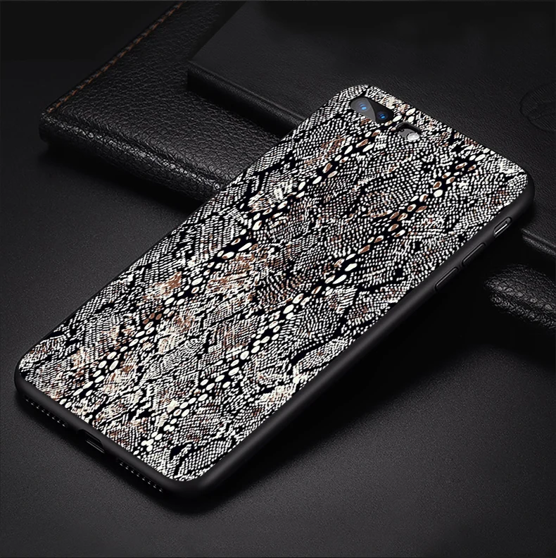Ультратонкий чехол для телефона s для iPhone 6S 6 7 8 Plus XS Max, мягкий силиконовый чехол из ТПУ со змеиным леопардом и животными для iPhone X XR XS