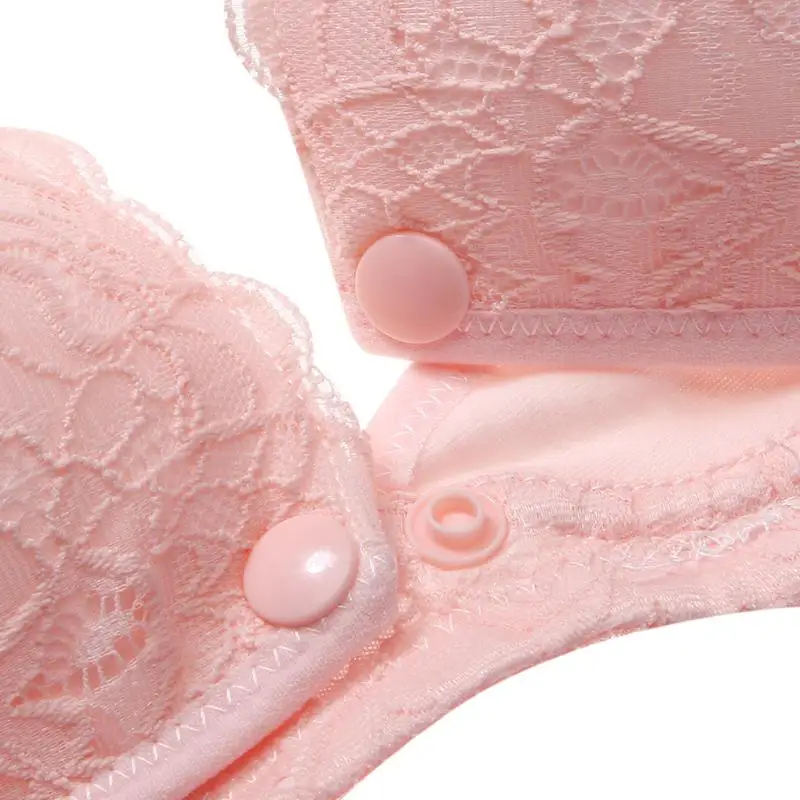 Maternity Nursing Lace Bra for Pregnant Women Breast Feeding Bras Ultra Soft Cotton Pregnancy Underwear Front Open 34-40 B C | Мать и