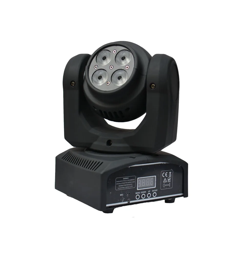

4pcs/lot cheap dj lights 4pcs*10W 4 in 1 RGBW led mini beam moving head light double side face led wash dmx disco stage lighting
