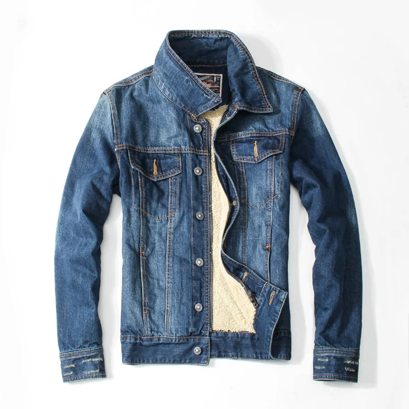 Мужская джинсовая куртка 2017 мужская верхняя одежда брендовое пальто бархатная