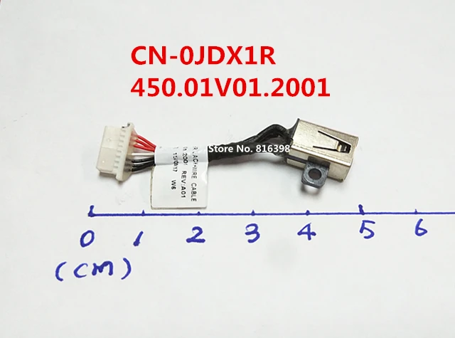 Новый DC-jack для DELL Insprion 15 7558 DC in cable CN-0JDX1R 450.01V01.2001 бесплатная доставка | Компьютеры и