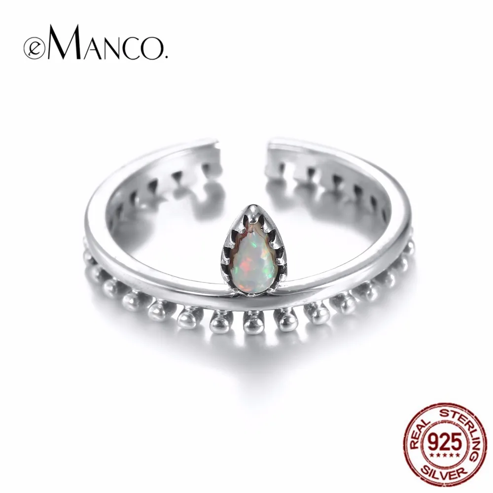 EManco женское идеальное серебряное кольцо 925 пробы в стиле панк с зубчатой короной