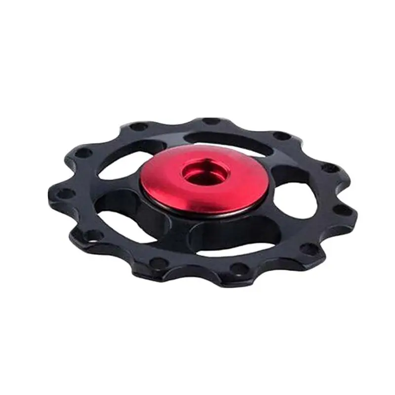 black 11T Алюминиевый сплав MTB велосипедный задний переключатель шкив Jockey колесо дорожный велосипед направляющий ролик холостой части Аксессуары для велоспорта - Цвет: black