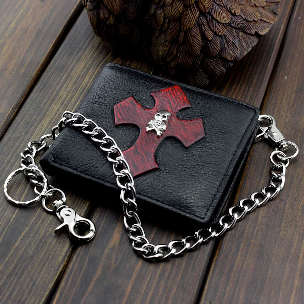 Мужской кожаный кошелек с ремешком на руку|men leather wallet|leather walletwallet biker |