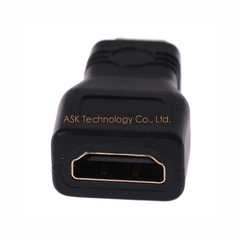 AIXXCO 5 шт. HDMI Женский мини HDMI адаптер конвертер позолоченный разъем HDMI V1.4 Ethernet 1080P 3D hdmi адаптер