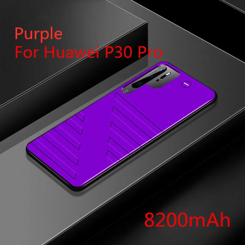 Чехол для аккумулятора Leioua 6800 мАч, внешний аккумулятор для huawei P30 30 Pro, отдельный Ультратонкий чехол для телефона, чехол для зарядного устройства - Цвет: For P30 Pro Purple
