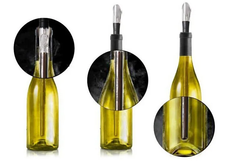 Новое прибытие срочная нержавеющая сталь барная посуда кулер вино Pourer с холодным