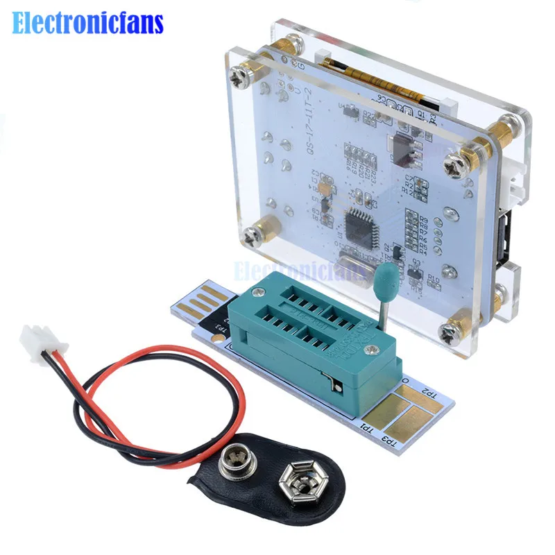 Тестер транзисторов с ЖК экраном 1 8 дюйма 128x160 ATmega328p ESR емкость диода триоды
