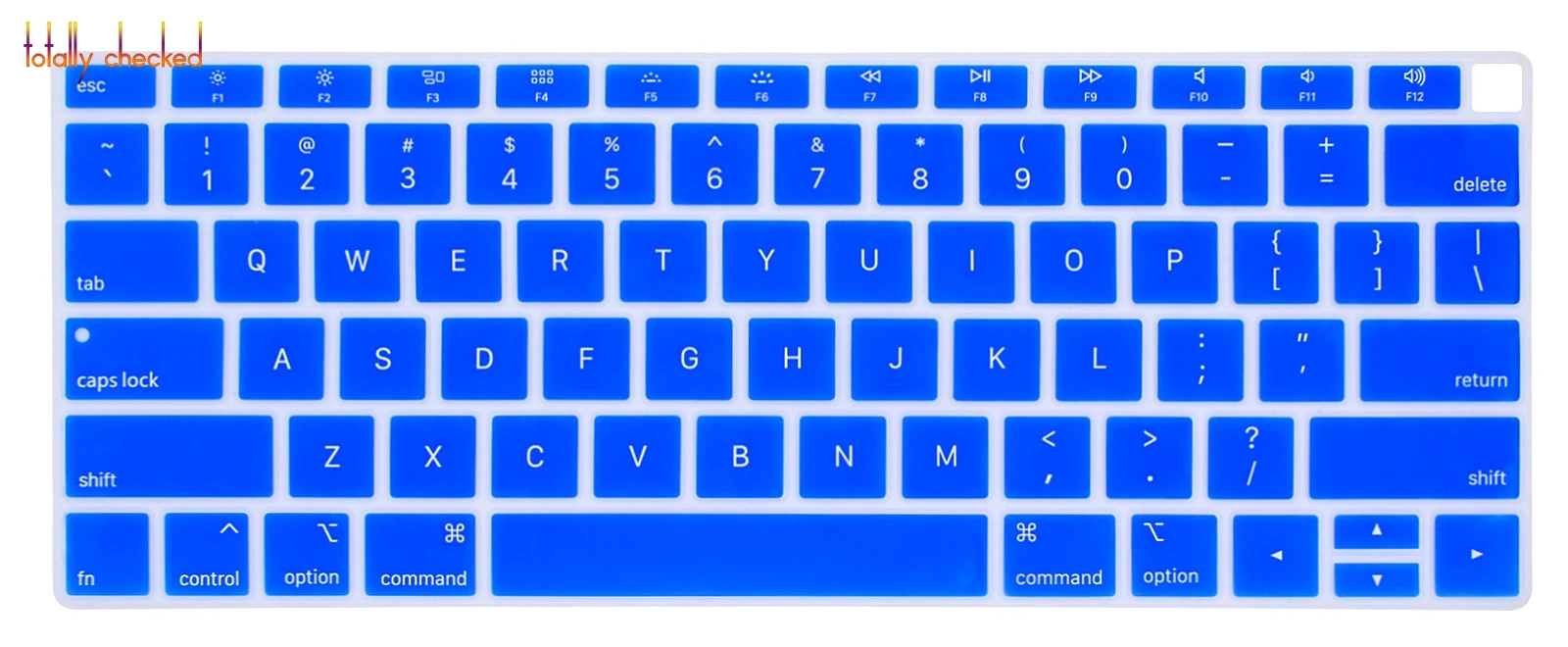 darkblue Силиконовый чехол-клавиатура для Apple MacBook Air, 13 дюймов,, английская защита кожи, A1932, с дисплеем retina Touch ID - Цвет: darkblue