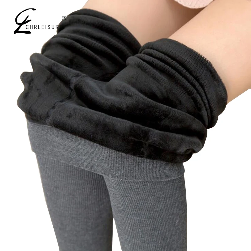 Chrleisure S-Xl теплые леггинсы зимние плюс бархатные леггинсы женские с высокой талией осенние леггинсы Famle 5 цветов