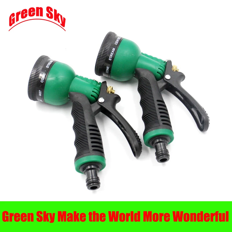 

household plastic copper variable flow controls multifunction 7 patterns water pressure guns for garden