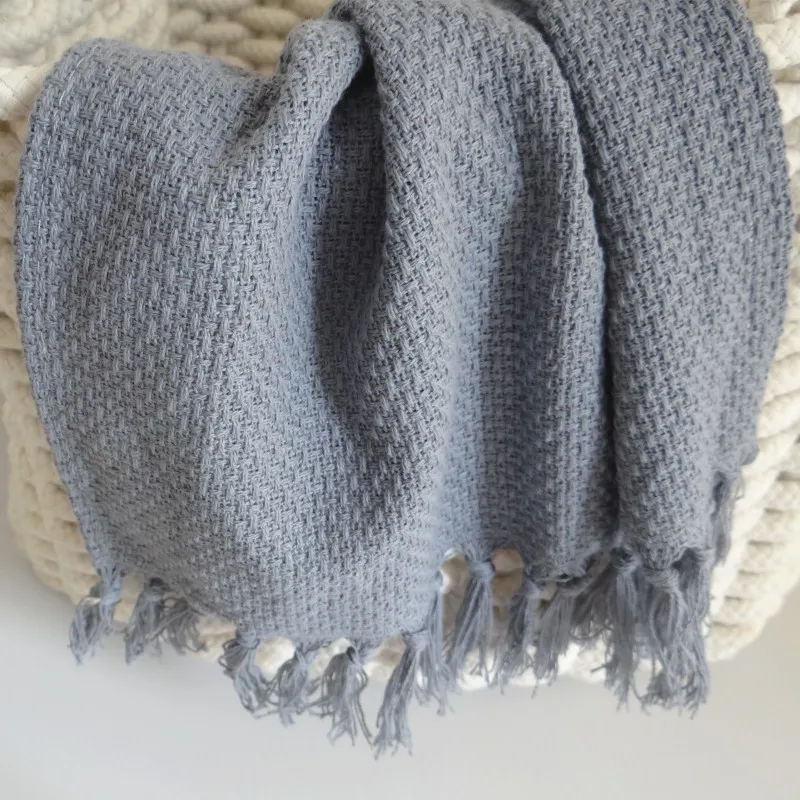 2 шт./комплект французский стиль кисточка бахрома хлопок вязаный стол