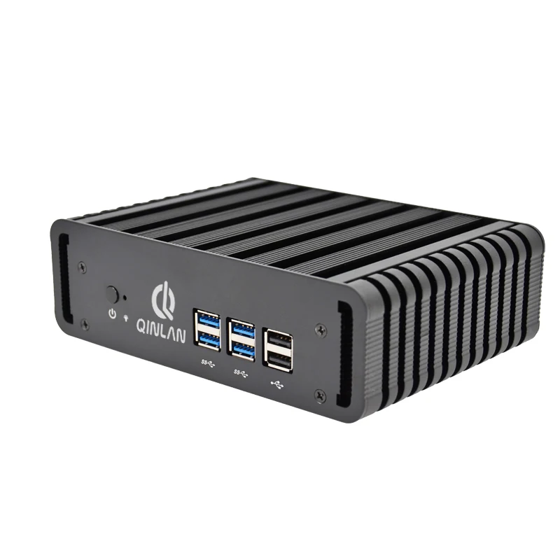 QINLAN Intel Dual Core 4 нитки i7 4500U безвентиляторный мини ПК Windows 7/8. 1/10 Linux OS HDMI VGA LAN тонкий