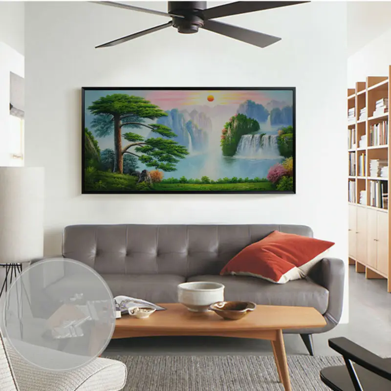 

Oil Painting Hand Painted Landscape Chinese Wall Art Picture for Living room Modern Canvas Paintings