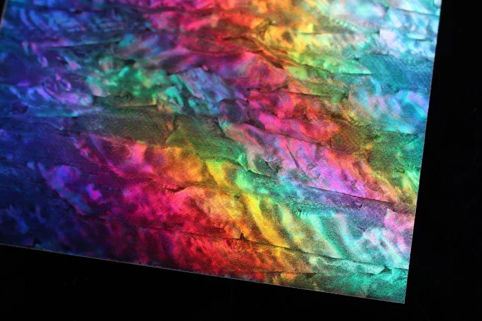 Purple Tigofly 4 шт./партия 10X22 см наклейка Shell Голографическая клейкая пленка вспышка искусственные рыбьей кожи джиг жесткие приманки Стикеры - Цвет: Purple