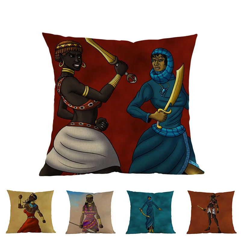 Африканский мультяшный персонаж Африка примитивная жизнь война домашнее