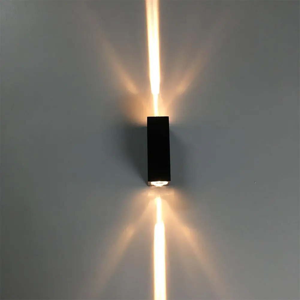 Adeeing Простой Современный 85 265 в 6 Вт LED двухголовый светильник Настенный домашний