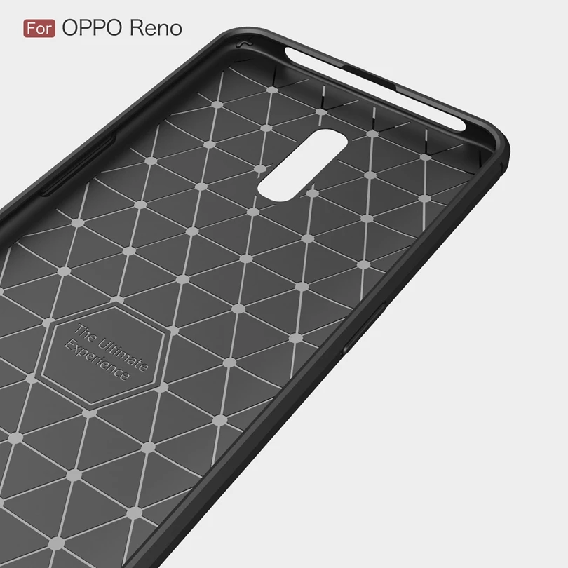 Чехол для OPPO Reno/OPPOReno ударопрочный бампер из углеродного волокна прочный защитный
