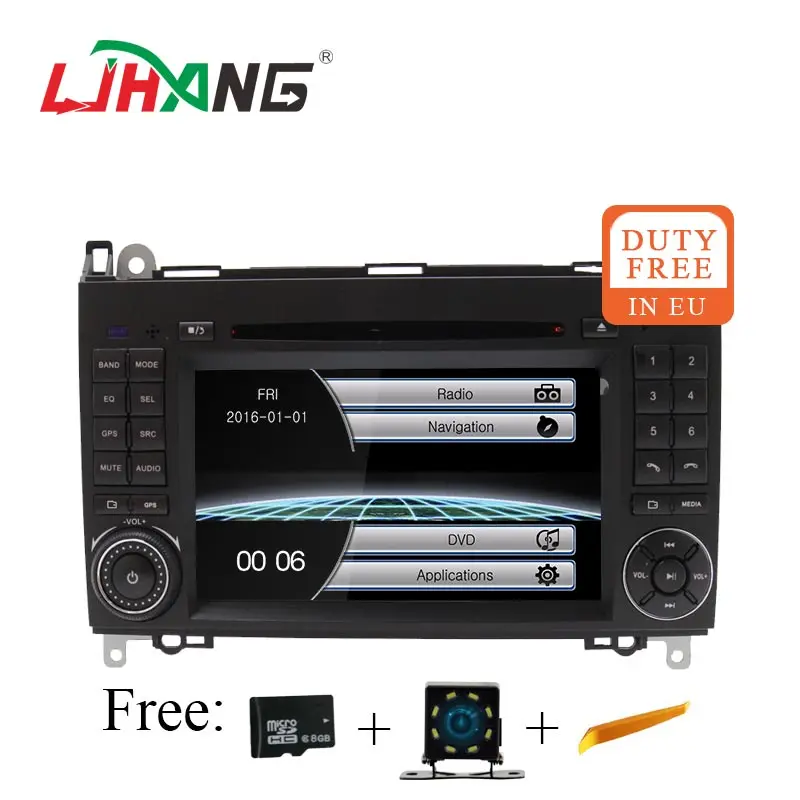 LJHANG 2 Din автомобильный DVD для Mercedes Benz B Class B200 W169 W245 W639 Viano Vito Sprinter B170 Авто Стерео gps
