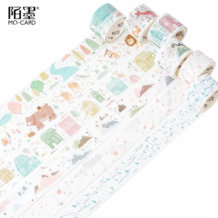 Солёный цвет лес креативный милый прозрачный стикер подарок DIY стикеры для