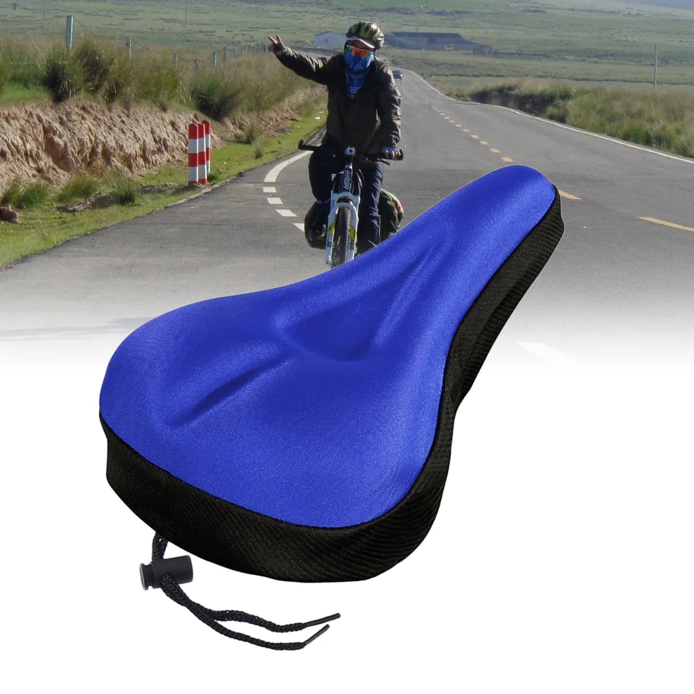 Pack of 2 Bicycle Seat Pads Comfortable Thicken Reflective Saddle Soft Cover Pad for Bike Road Mountain | Спорт и развлечения