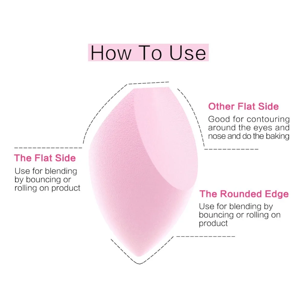 Спонж косметический Sace Lady для сухого и влажного использования профессиональная