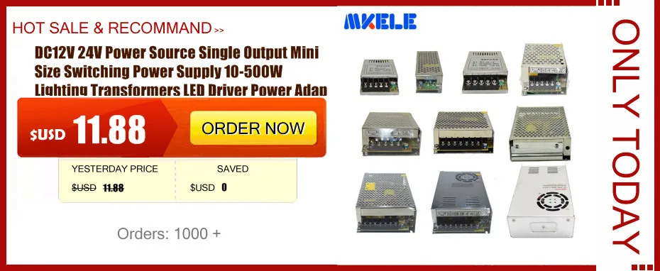 DC Питание переключение мини Размеры MS-500 500 W 41A 12 V 24 V для DC12V 24 V Напряжение трансформатор AC-DC импульсивный источник питания с Дисплей рекламный щит