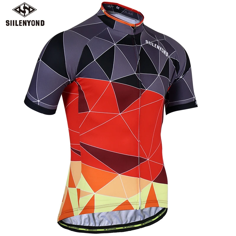 Cycling Jersey SIILENYOND быстросохнущая велосипедная Джерси, летняя одежда с коротким рукавом для горного велосипеда, одежда для велоспорта, одежда для велоспорта - Цвет: Cycling Jersey