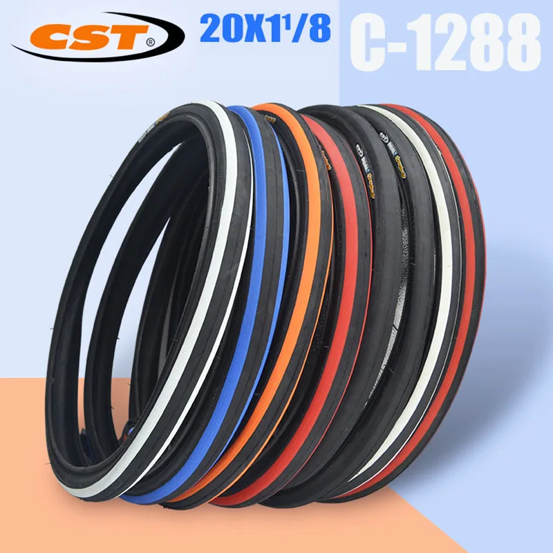 

CST 20" x 1 1/8" 60TPI 451 6.8Bar/100PSI Bike Tyres Speedway WIRE Hooked Rim For Minivelo BMX Folding Bike Parts
