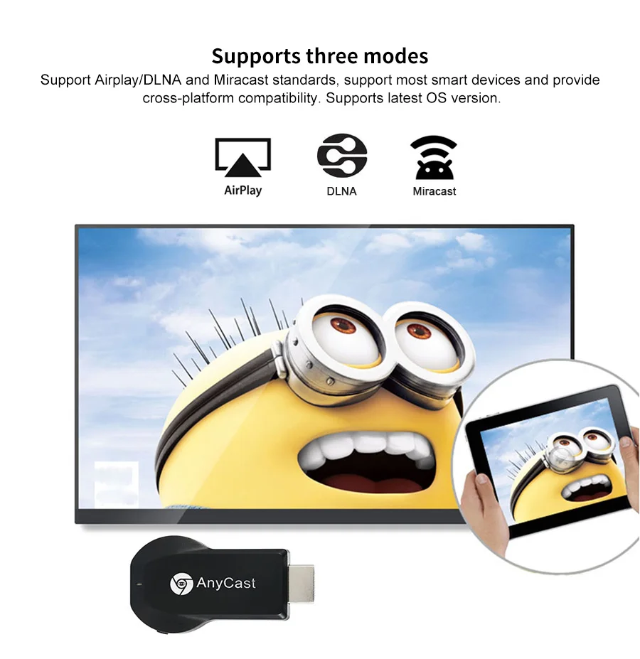 256 м Anycast M2 Iii Miracast любой литой воздушный воспроизведение Hdmi 1080 p ТВ-палка Wifi Дисплей приемник ключ для Ios Andriod