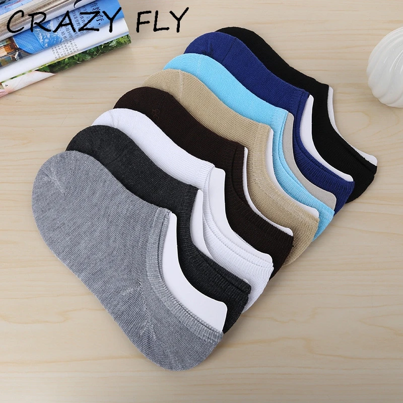 Магазин CRAZY FLY Летние новые стильные мужские короткие носки хлопковые туфли с