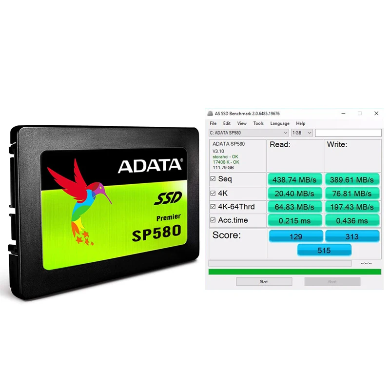 ADATA Premier Sata3 SSD 120GB 240GB 480GB 960G Solid State Drive Hard Disk SP580 2.5