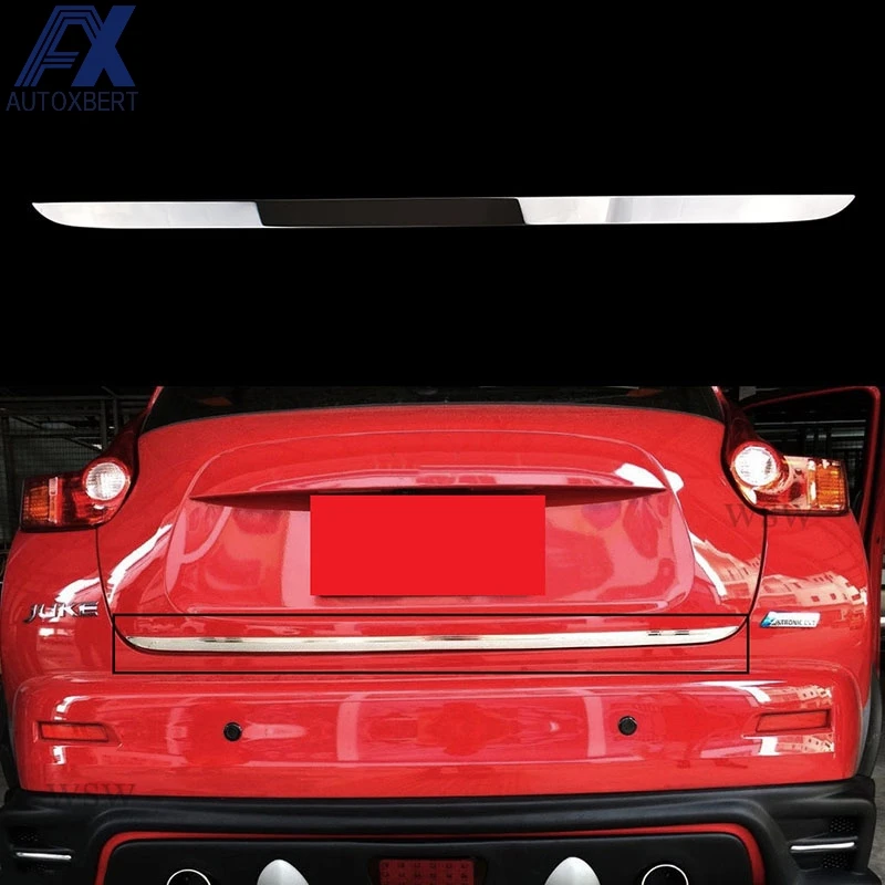 AX для Nissan JUKE 2011 2017 хромированная задняя дверь багажника край литья полоса отделка