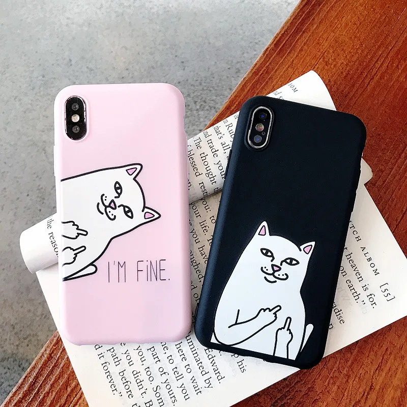 For Huawei P8 P9 P10 P20 Lite Plus P30 Pro 2017 P Smart 2019 Funny Cat Silicone Case Mate 8 9 10 20 X Cover |