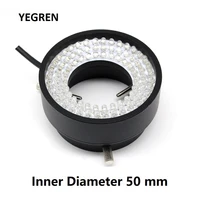 industrial camera ccd vision light source inner diameter 50 mm 96 led ring lamp adjustable brightness microscope illumination