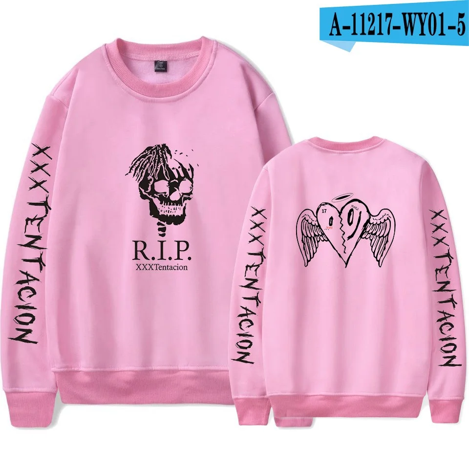 Pink1 Горячая XXXTentacion Rapper мужская толстовка с капюшоном в стиле «хип-хоп» RIP Jahseh Dwayne Onfroy Revenge пуловер Толстовка размера плюс - Цвет: Pink1