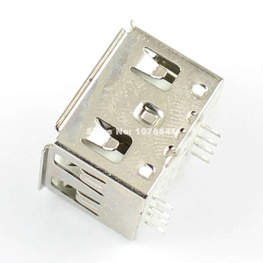 10 шт в упаковке новая Dual USB 2 0 Женский Тип 8 Pin разъем печатной платы 180 градусов