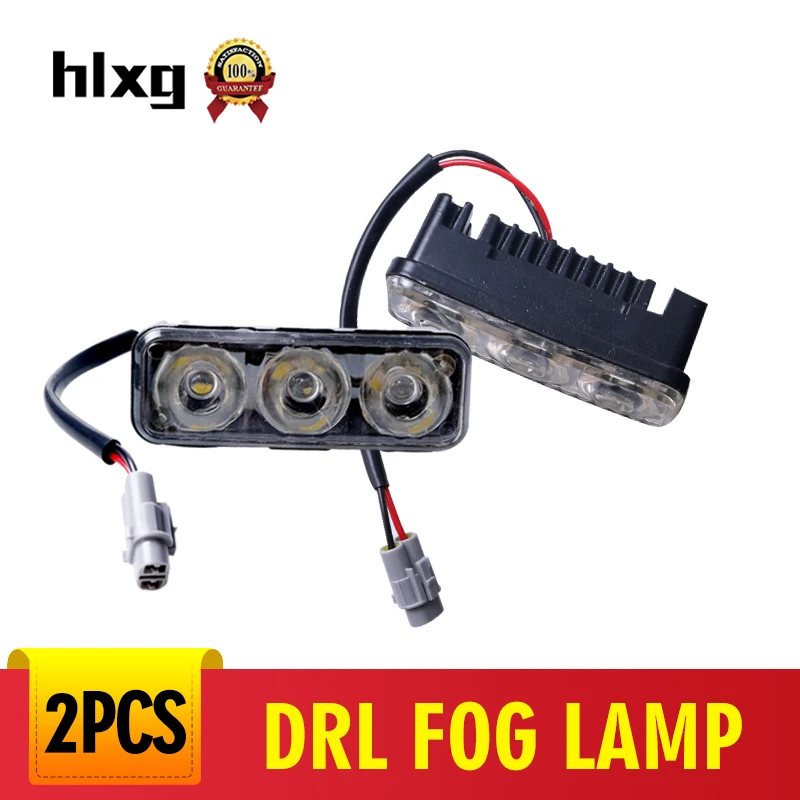 Hlxg Автомобильный свет Стайлинг Универсальный водонепроницаемый LED дневное время