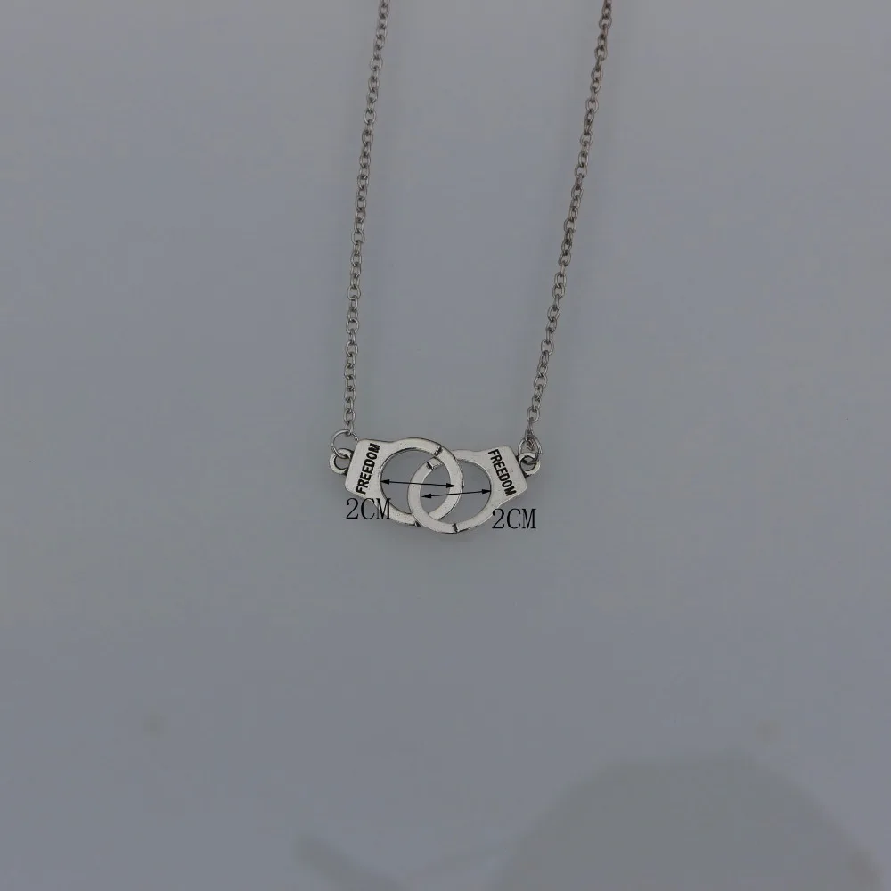 1 шт. ожерелья-подвески в форме наручников женское ювелирное изделие чокер