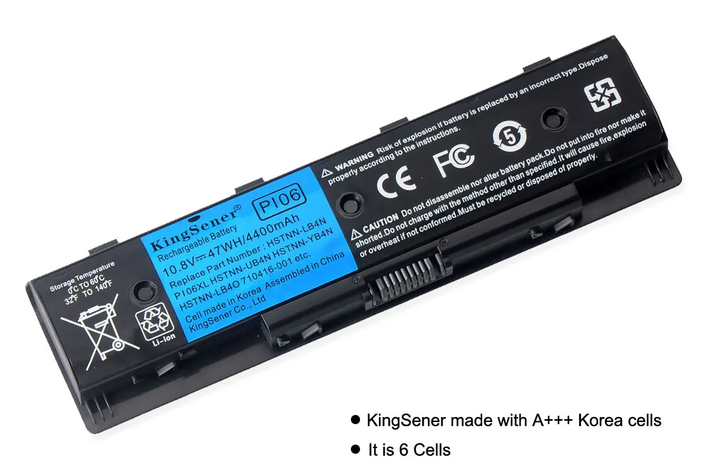 KingSener Korea Cell PI06 Battery для HP Enyy 14 15 17 Series Pavilion E051TX HSTNN LB4N 710415 001 Pi06 PI09|battery for hp|pi06 batteryfor hp |
