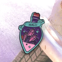 new fashion bizarre magic bottle badge brooch magic creative change magic jeans pendant personality badge