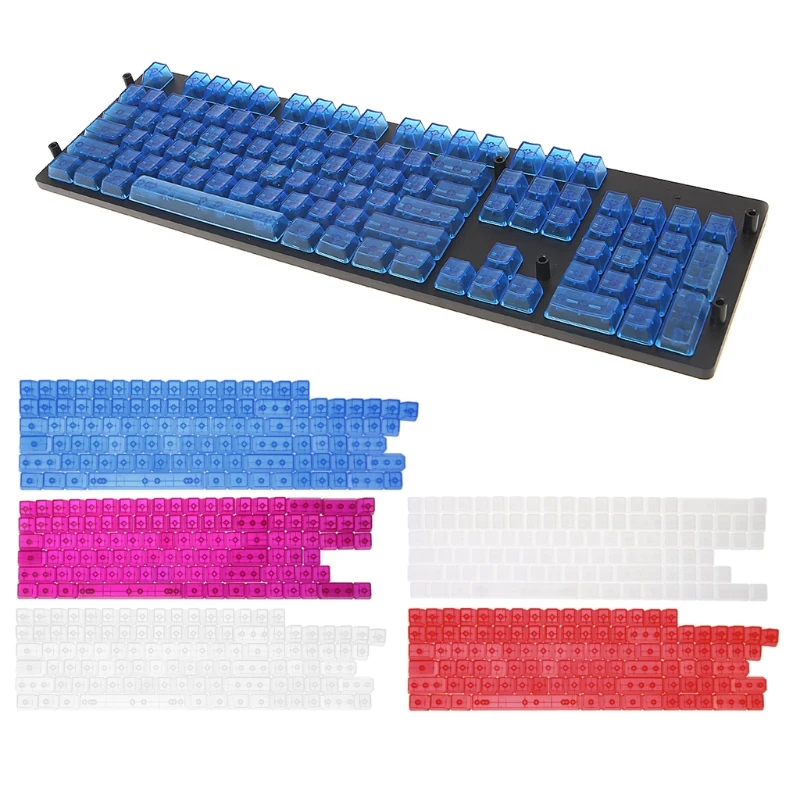 104 клавиш прозрачные ABS пустые колпачки для игровой клавиатуры OEM MX