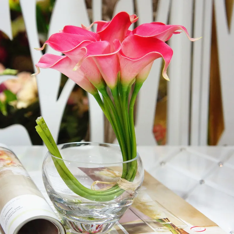 Свадебные цветы из искусственной Калла латекса 9 шт.|centerpieces party decorations|centerpiece